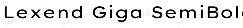 Lexend Giga SemiBold字体转换